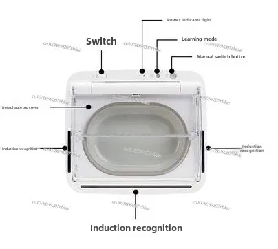 British Imported Feeder Cat Cat Bowl Induction Switch Cap Wet Food Preservation Dustproof Insect-Proof