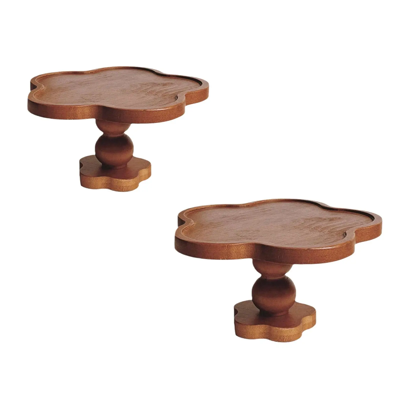 

Pedestal Stand Wood Footed Jewelry Decorative Wooden Riser Display Tray for Kitchen Counter Bottles Cupcake Birthday Fireplace