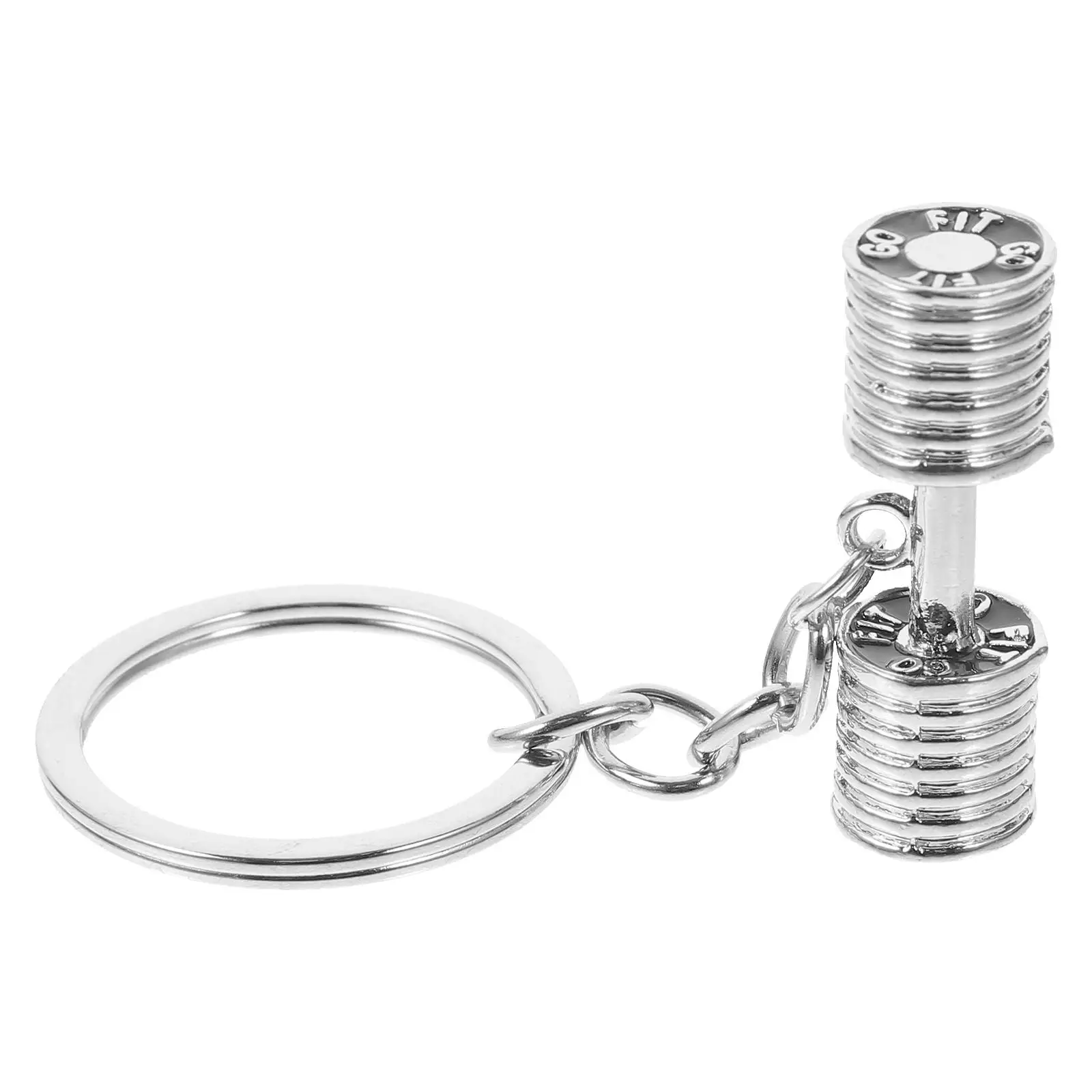 

Fitness Dumbbell Keychain Zinc Alloy Gift Backpack Handbag Charms Bag Decor Exercise Pendant Keyrings Craft