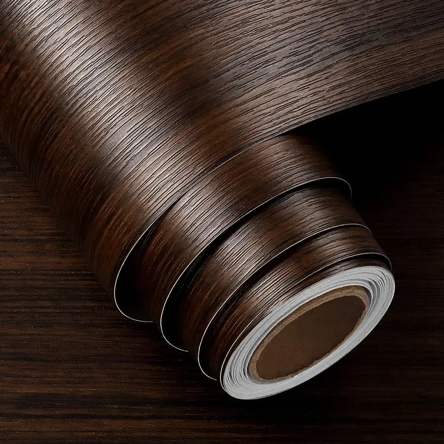 

36x200 Thick Brown Walnut Wood Contact Paper Peel and Stick Kitchen Cabinet Wallpaper Peel and Stick Waterproof Wood Wallpaper R