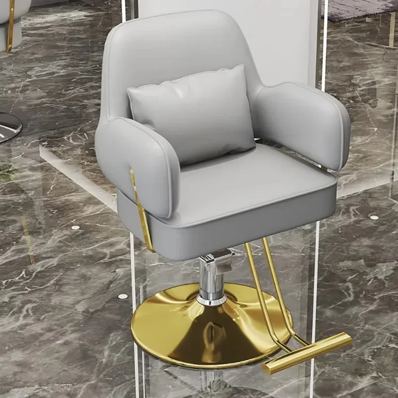 Simple Trendy Barber Chair Aesthetic Elastic Delicate Comfortable Recliner Salon Chair Hair Portable Silla Barberia Salon Chair
