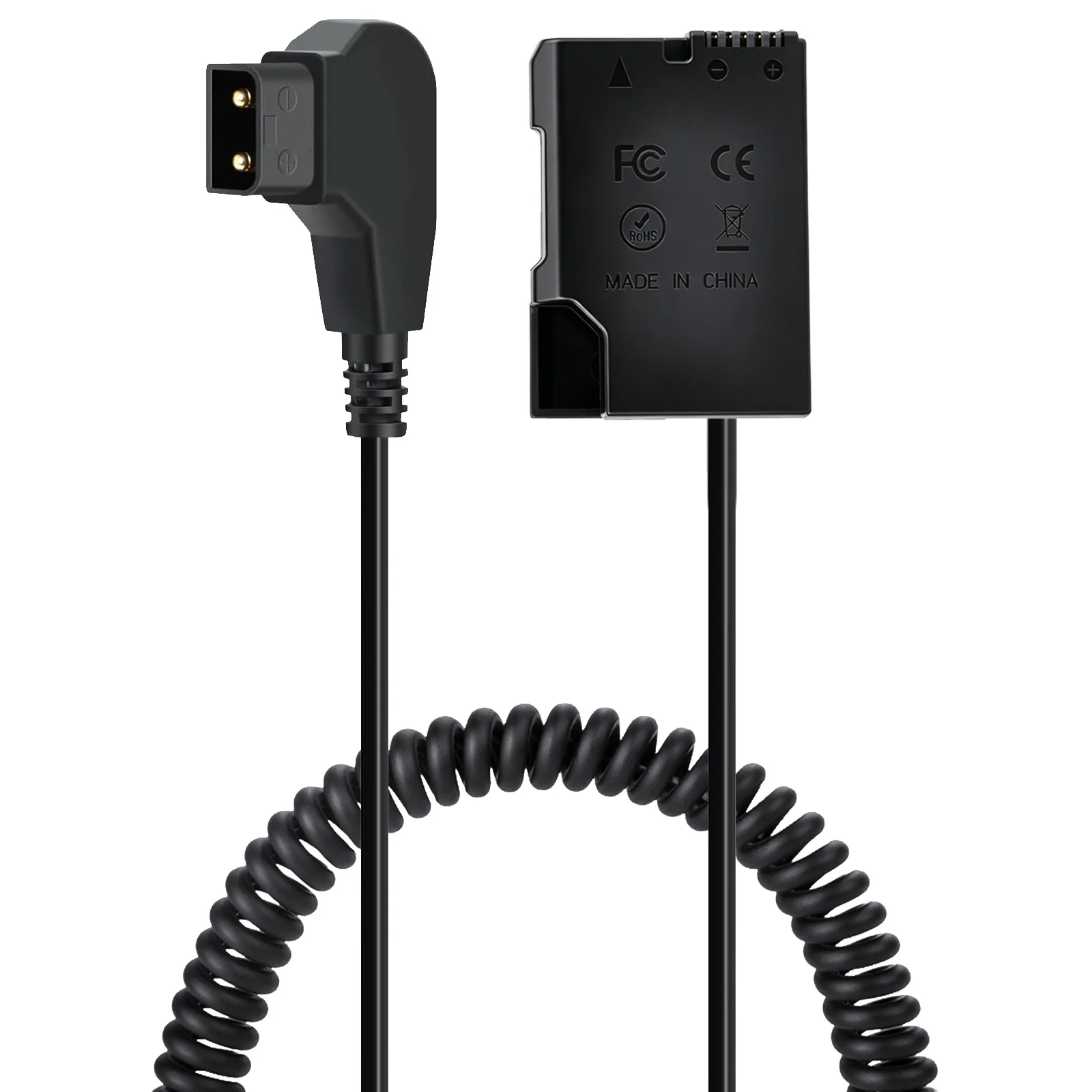 EN-EL14 D-tap Power Adapter D-tap to EN-EL14 Dummy Battery 2m Coiled Cable For Nikon Coolpix P7000 P7100 P7700 P7800 D3100 D5100