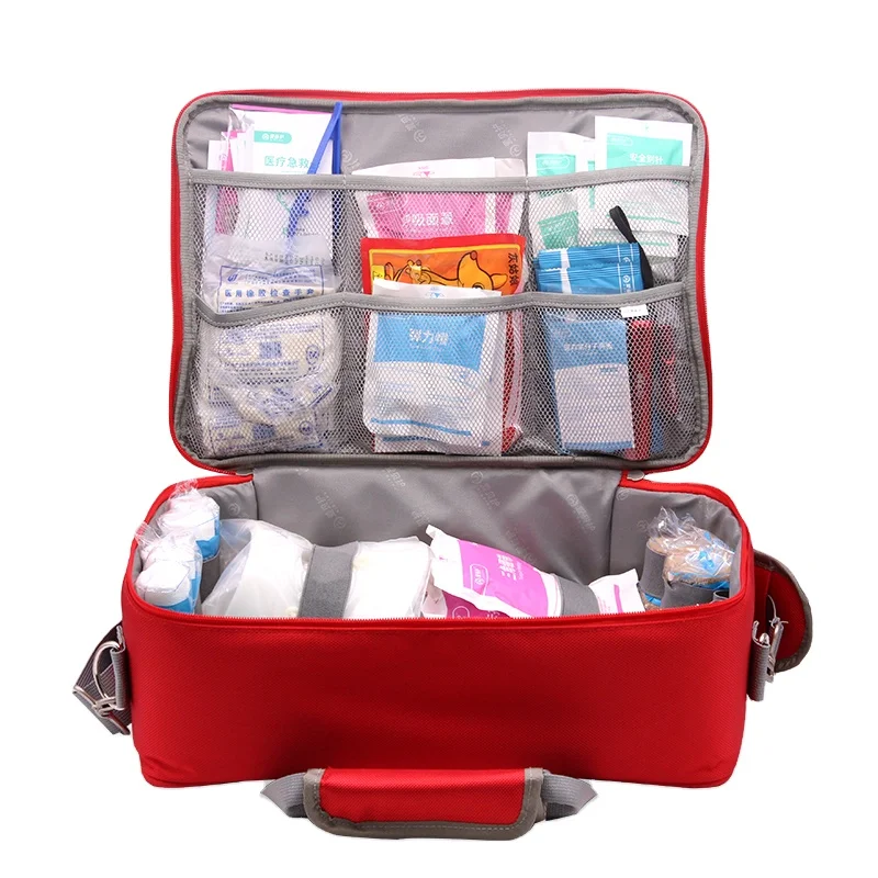 Travel Mini First Aid Kit AED Emergency Backpack Survival Pouch Bag with Supplies