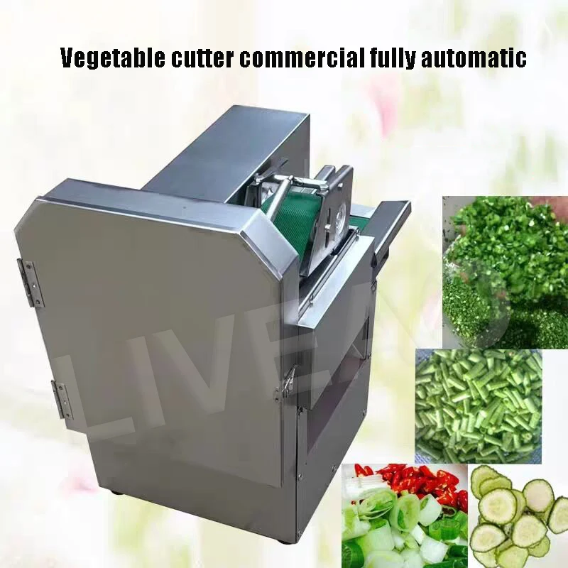 Commercial  Automatic Parsley Cutting Machine Various Leaf Root Vegetables Mincing Machine Stainless Steel