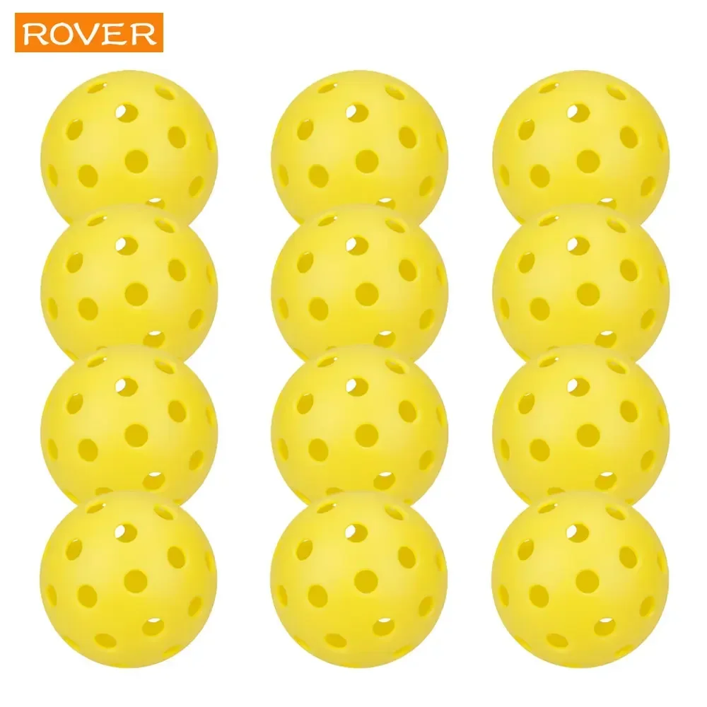 Pickleball 74/72MM Durable 40/26 Holes Outdoor Indoor 6Pcs Pickleballs 26g for Competition pickleball Packs of Pickleballs