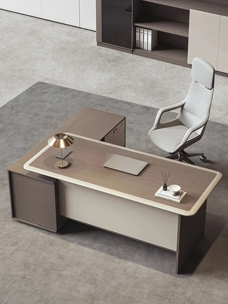 Yjq Executive Desk Manager Computer Table and Chair Combination Simple Modern President Office Table