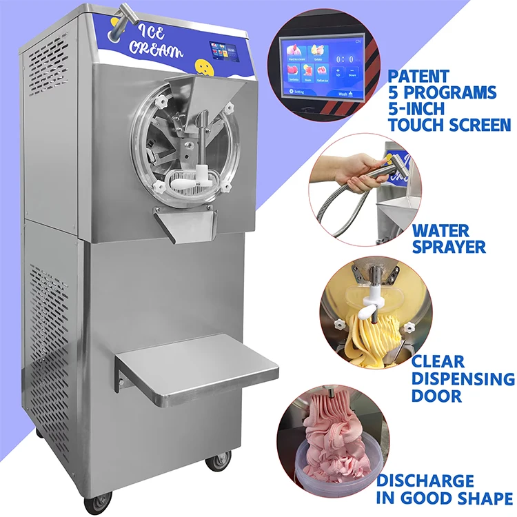 

High Quality Commercial Hard Ice Cream Machine Italian Gelato Maker Soft Ice Cream Machine 2026 New Model Customize
