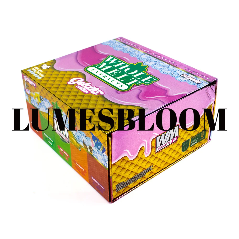 

1.0 Пустой резервуар для хранения картриджей Wholegue 2.0 Крышка фильтра Магнитная кнопка дисплея Картонная голограммная бумажная коробка Пользовательская упаковка