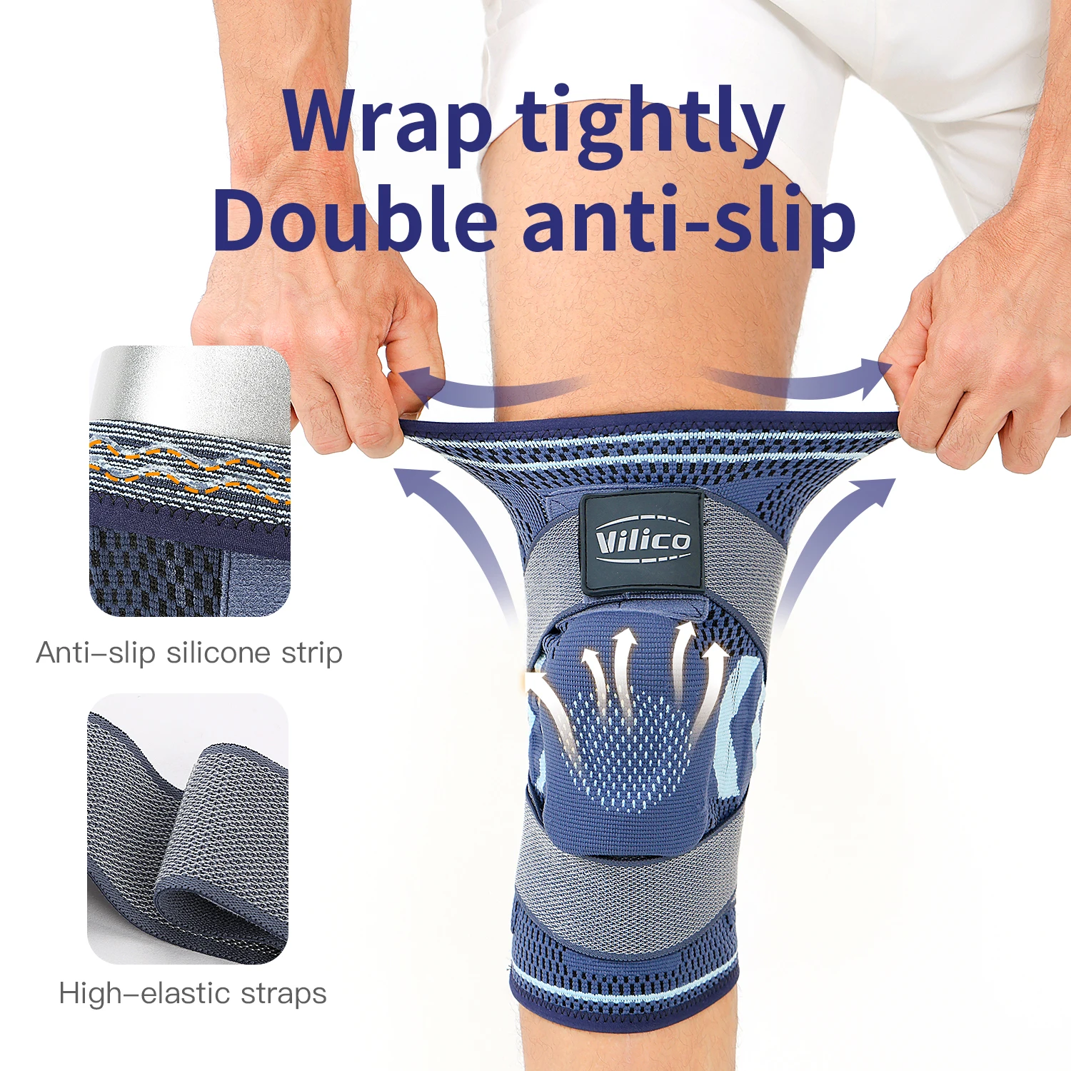 Knee Compression Sleeve Support for Men and Women