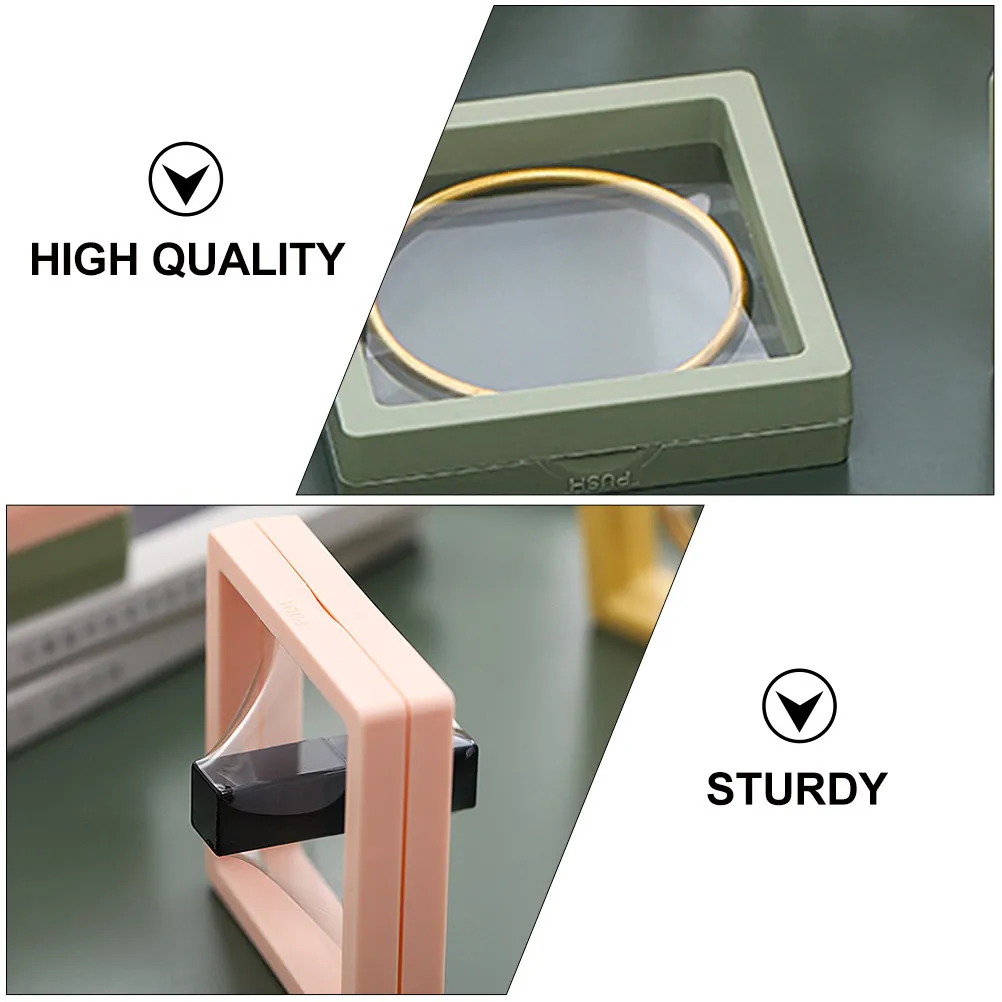 

6pcs Anti-Tarnish Jewelry Box Ring Bracelet Storage Display Case For Earrings Necklace Organizer Gift Packaging Holder