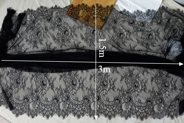 18가지 색상의 부드러운 시스루 얇은 레이스 액세서리 원단, 의류 액세서리, 웨딩 드레스 장식 액세서리에 적합