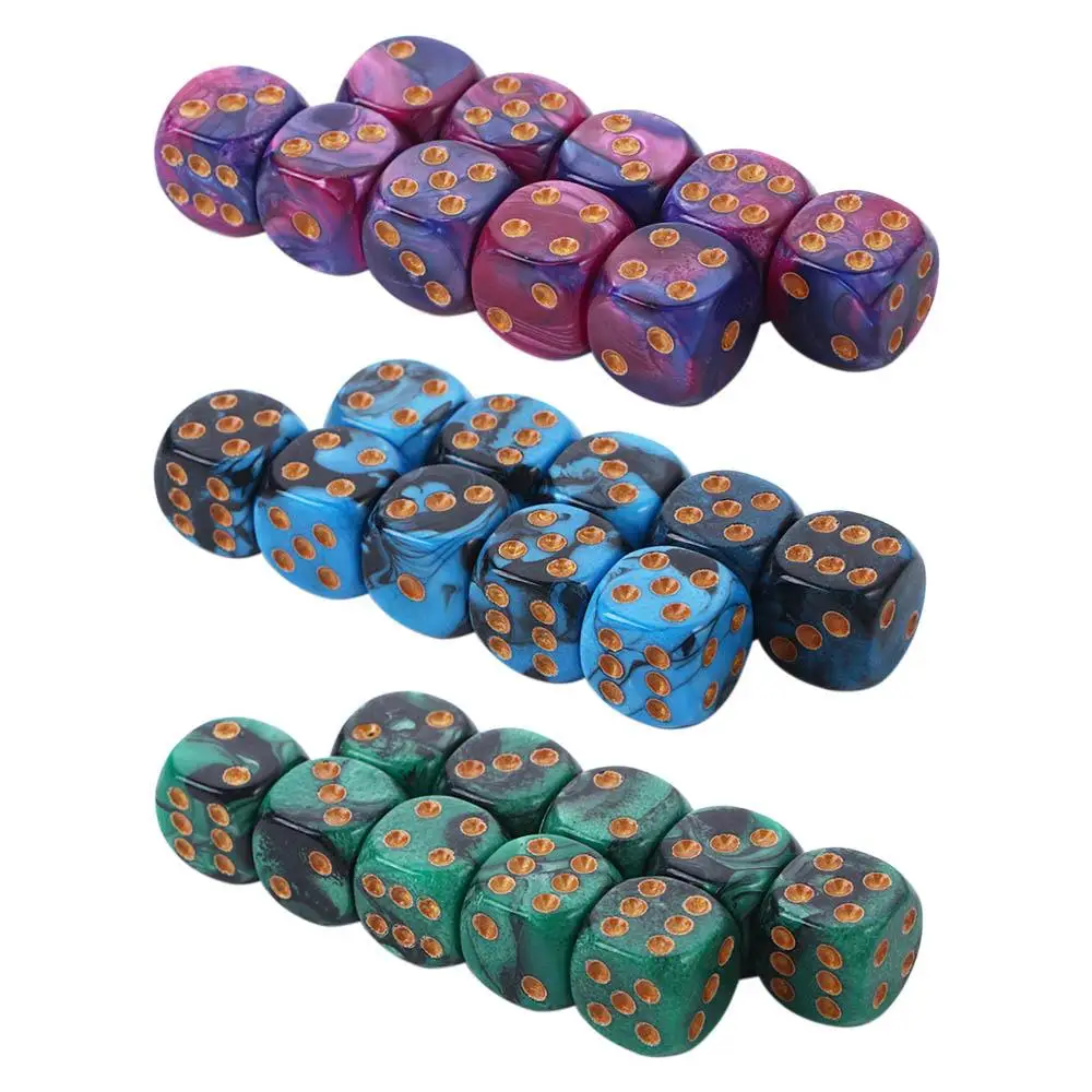 

PCS/Set Настольная игра Игрушки Семейная вечеринка Игры Развлечения Круглые края Кости Квадратные кости 6-сторонние игральные кости D6 Dice