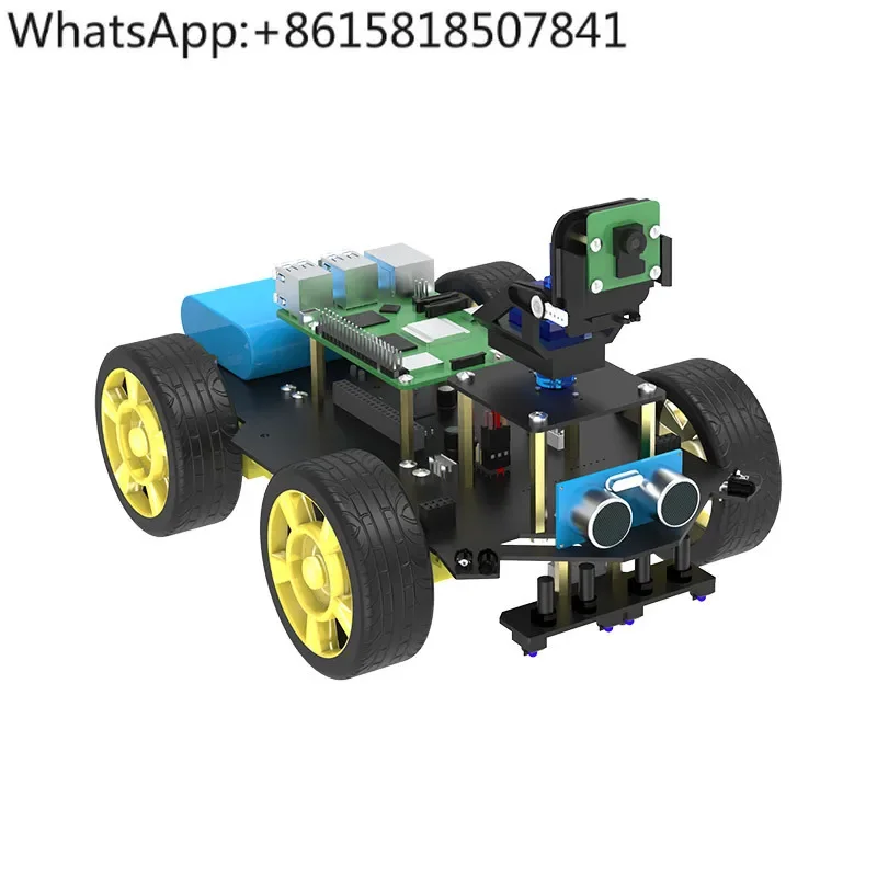 Raspberry Pi 5 Vision Car AI Development Board Camera Video Recognition Robot WIFI Kit