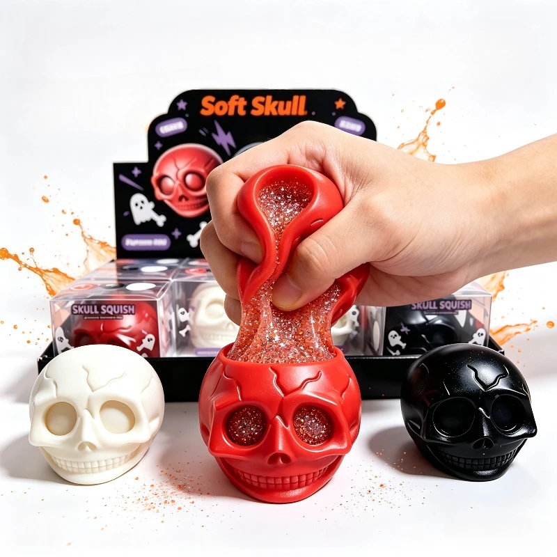 Brand-new Squeezing Toys Pinch Cute Skeleton Slow Rebound Toys, Halloween Sensory Games, Relieve Anxiety.