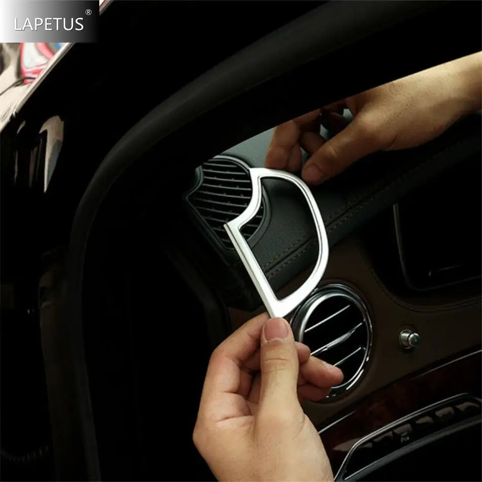 Auto Pillar B Air AC Vent / Window Hook / Seat Belt Cap Cover Trim For Mercedes Benz W222 S Class 2014 - 2020 Matte Accessories