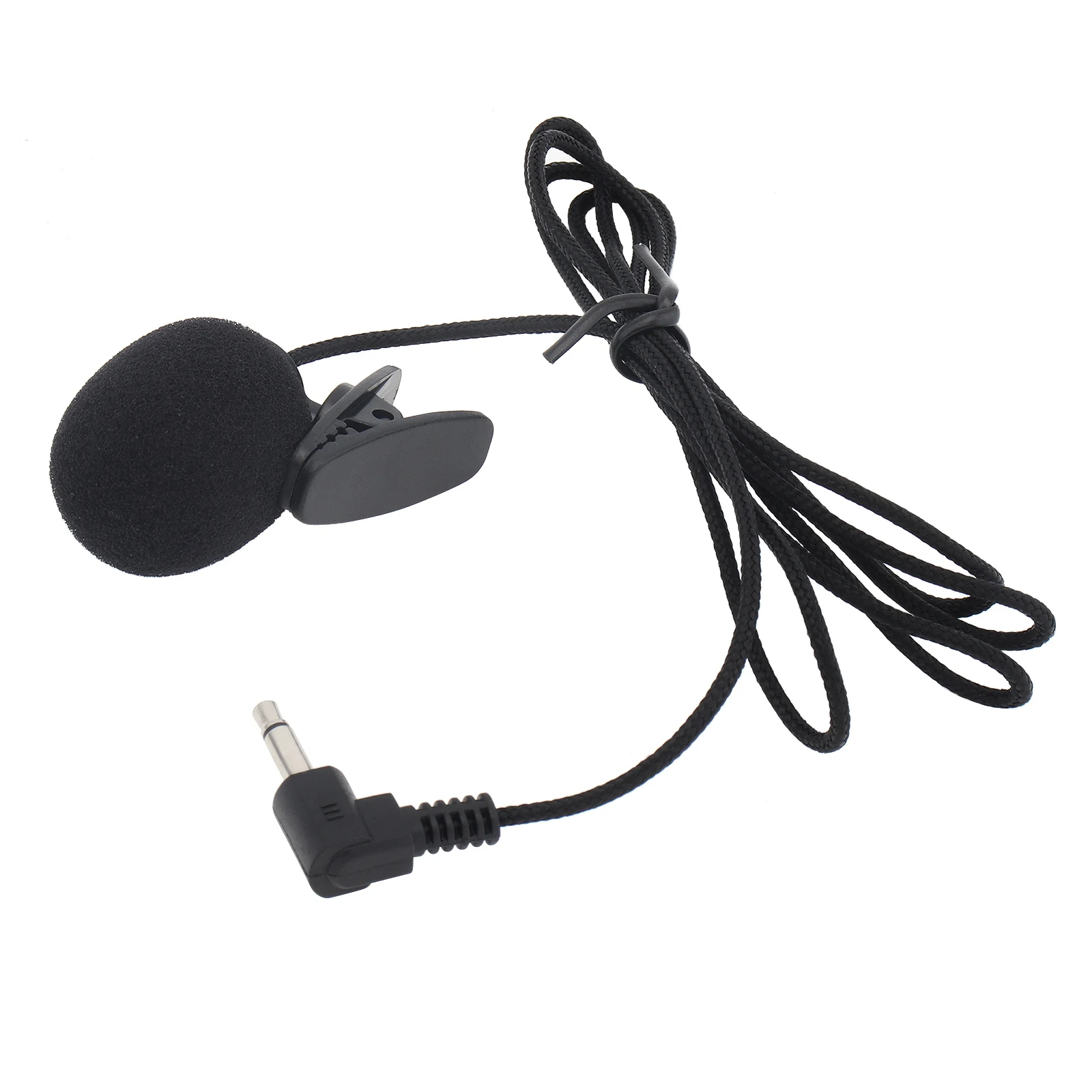 マイク付きユニバーサルポータブルミニヘッドセット,3.5mm,ラペル付きラベリアクリップ,会議用