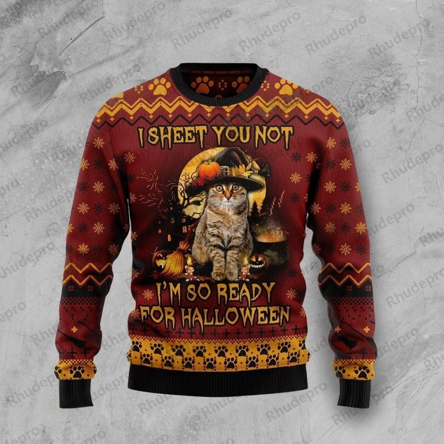 PLstar Cosmos Fire Skull Halloween 3D Printed Men's Ugly Christmas Sweater Winter Unisex Casual Knit Pullover Sweater