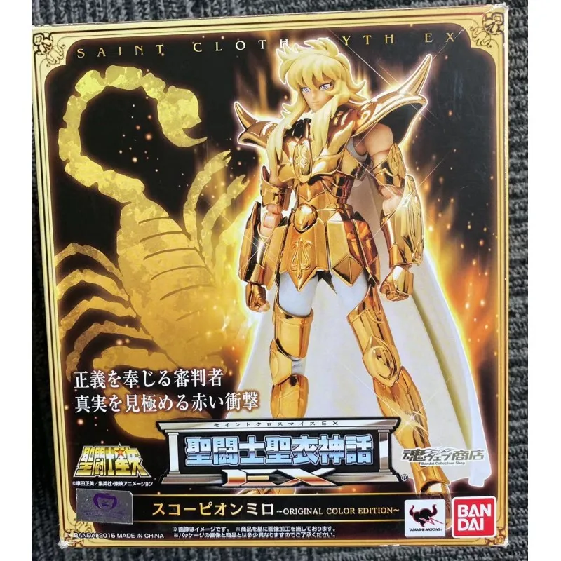 Anime Action Figure Saint Seiya Original Color Bandai Tamashii Nations Saint Cloth Ex Pvc Model Oce Color Scorpio Milo Cloth