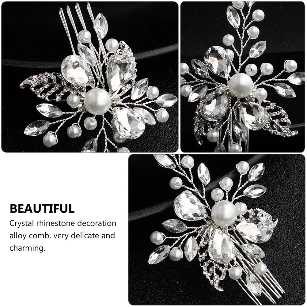 Alloy Hair Comb Exquisite Accessory Wedding Accessories Prop Unique -wear Bridal Simple Bride