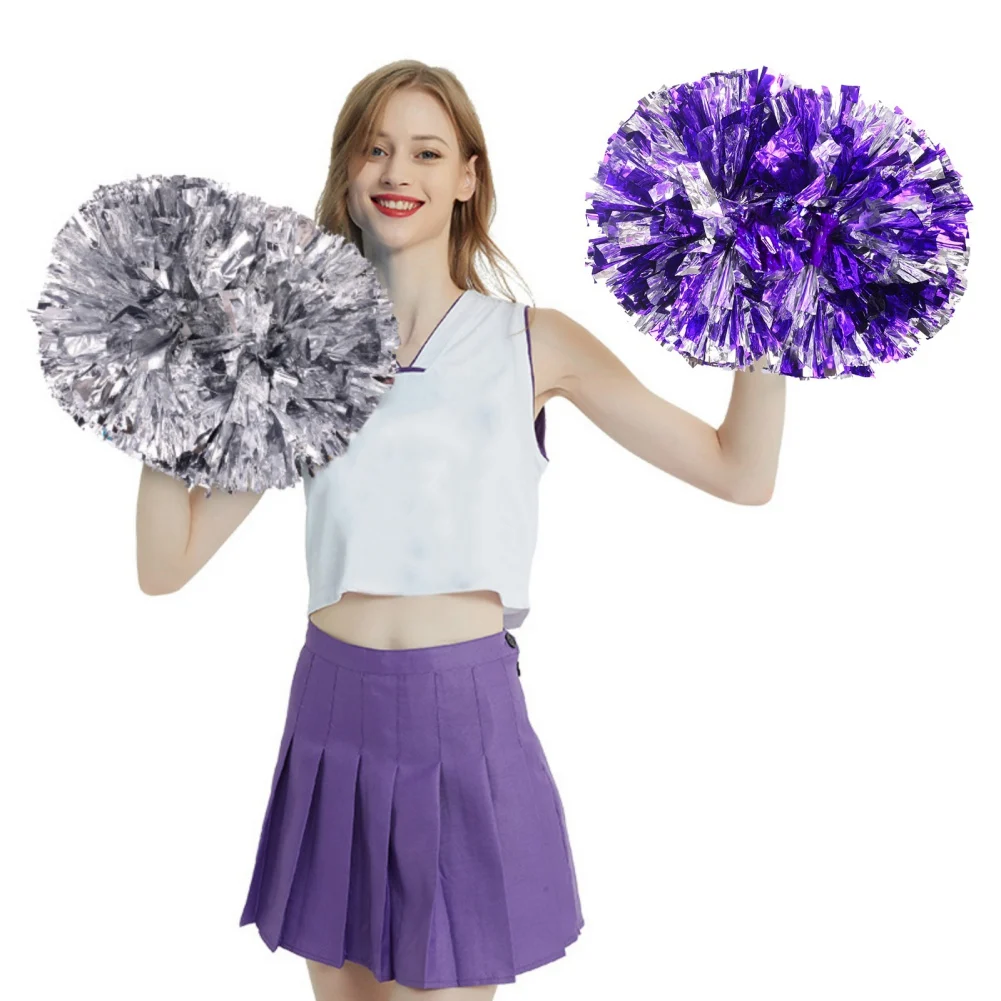 

Cheerleading Pompon Multiple Colors Ladies Cheerleading Flower Ball Competition Cheerleading Flower Ball Handle Design