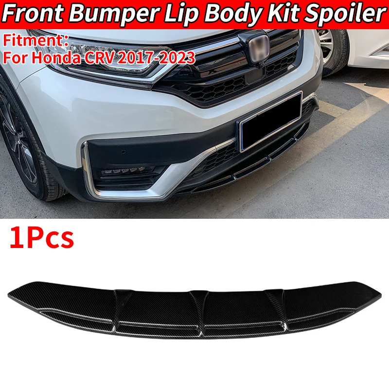 

For Honda CRV 2017-2023 Car Front Bumper Splitter Lip Body Kit Spoiler Chin Plate Gloss Black Anti-Collision Protectio Accessory