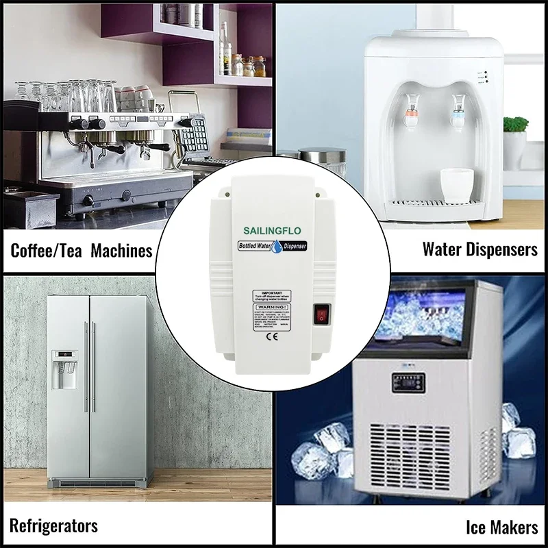 TLF SIngflo 230 V 5 Gallonen BW4003A Elektrische Trinkkühlschrank-Eisbereiterpumpe kann jeden Stecker angepasst werden