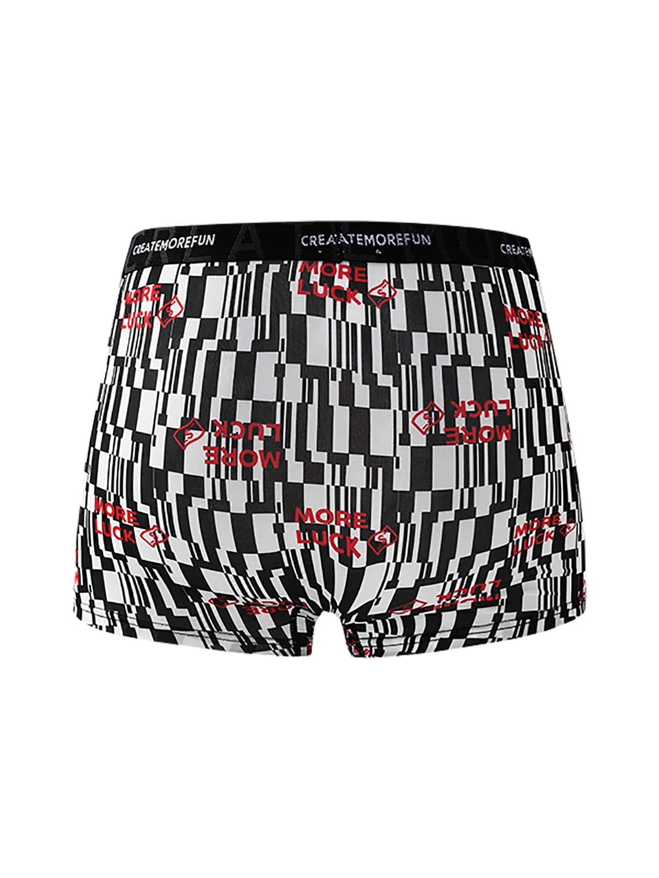 5PCS Trendy men's personalized printed four-corner pants, dark style breathable, comfortable and fashionable men's shorts