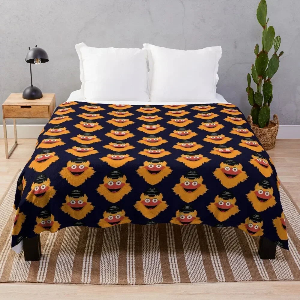 Gritty Mascot Face Throw Blanket Thins Thermals For Travel cosplay anime Blankets