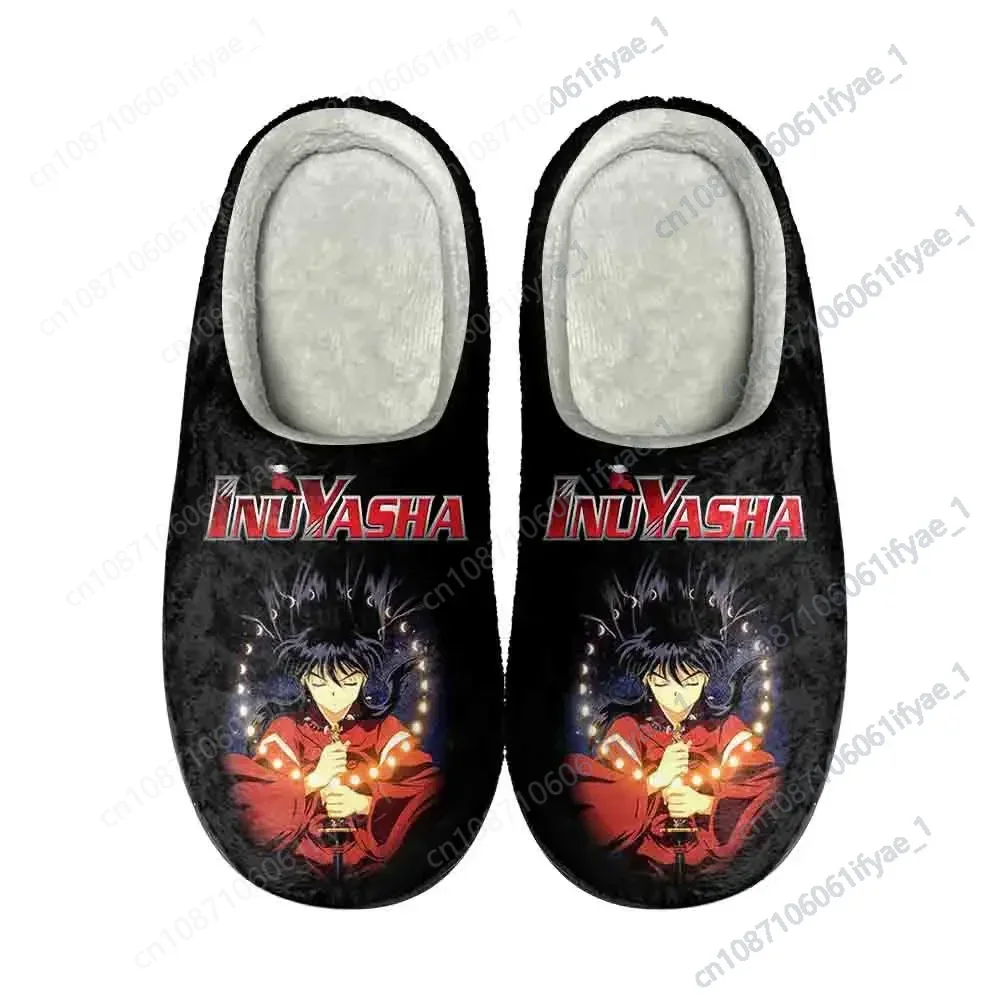 

Anime Inuyasha Kikyō Home Cotton Custom Slippers High Quality Mens Womens Plush Fashion Casual Keep Warm Shoes Thermal Slipper