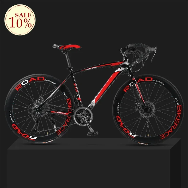 

High quality race roadbike cycle cheap carbon fiber 21 speed 700C road bike high Carbon Steel Bicycle Road Racing Bike for men