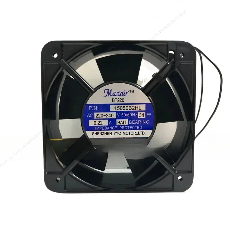 W 2 Pcs New Original Maxair/BT 15050B2HL AC Cooling Fan 15050B2H 220V 34W Ball
