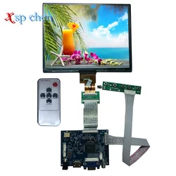 8 Inch 4:3 IPS 1024X768 Flat HD LCD Monitor HJ080IA-01E Control Display Driver Board  Portable Plastic  Enclosure Stand
