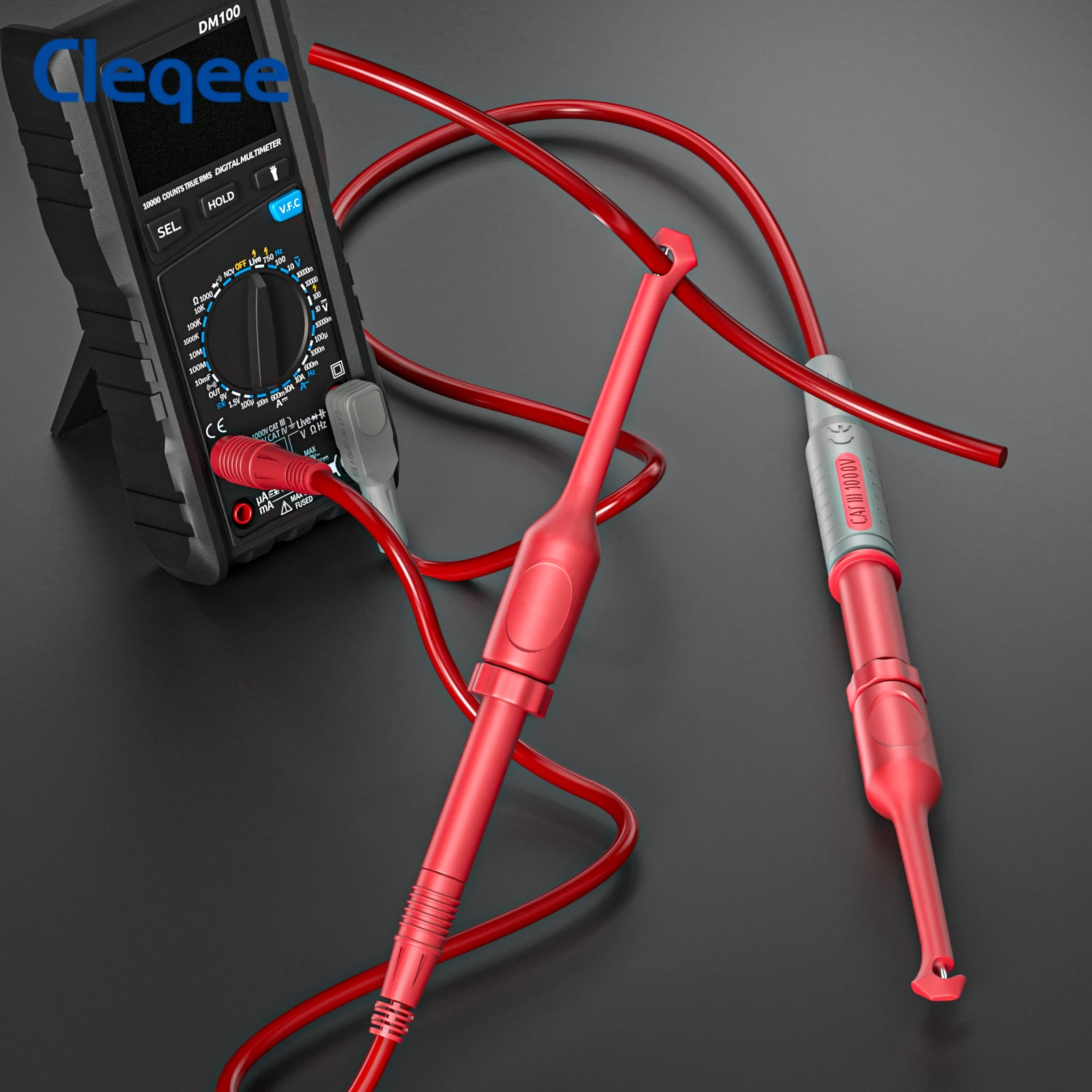 Cleqee P30064 sondes de perçage de fil sondes de crevaison d'isolation pour fils de Test d'extension de fiche banane de 4mm, Diagnostic automobile