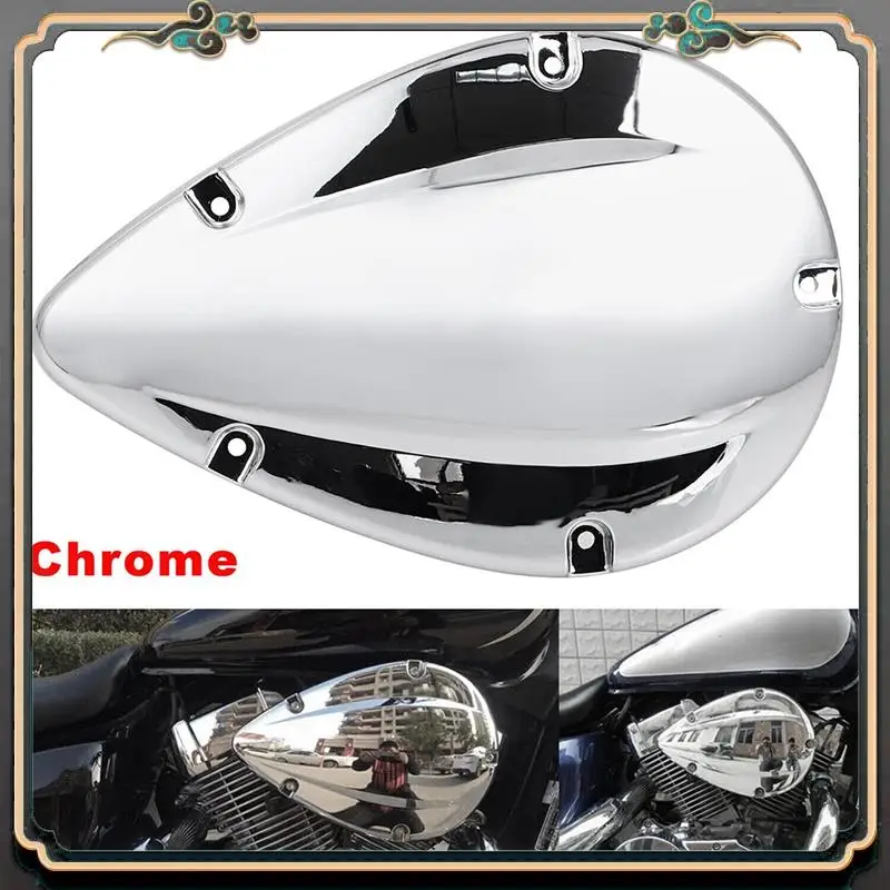 

M45K-1 PCS Right Intake Air Cleaner Cover Car Accessories ABS Chrome Silver For Honda Shadow Aero 750 VT750C Spirit VT750C2