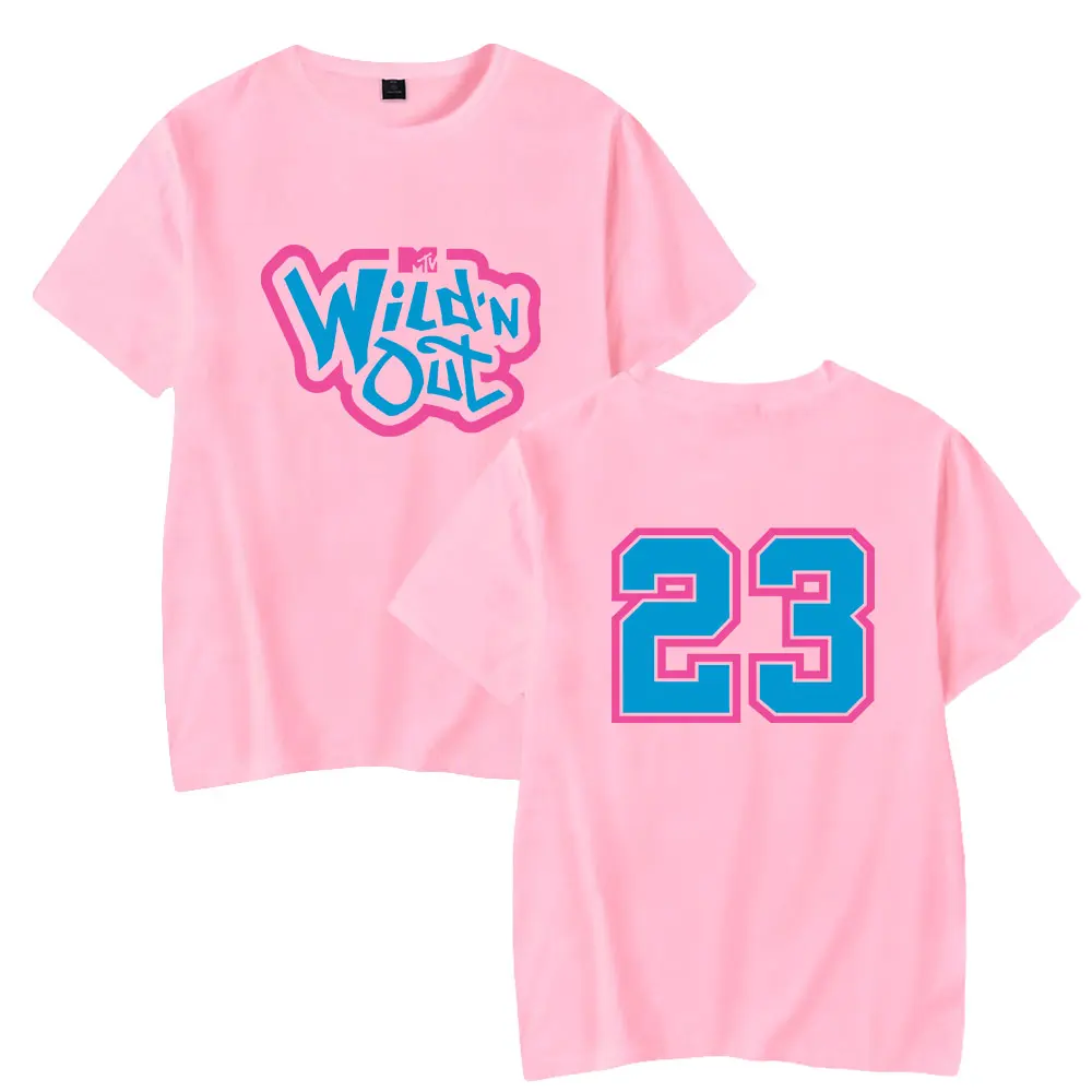 Wild'N Out Tv Show T-shirt Crewneck Manga Curta Tee Tshirt dos homens das mulheres 2024 Harajuku Streetwear Hip Hop Roupas