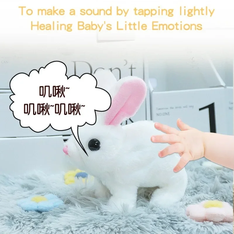 

Electric Rabbit Toy Cat Play Automatic Escape Robot Vibration Crawling Battery Powered Plush Simulation Pet Interactive Toy