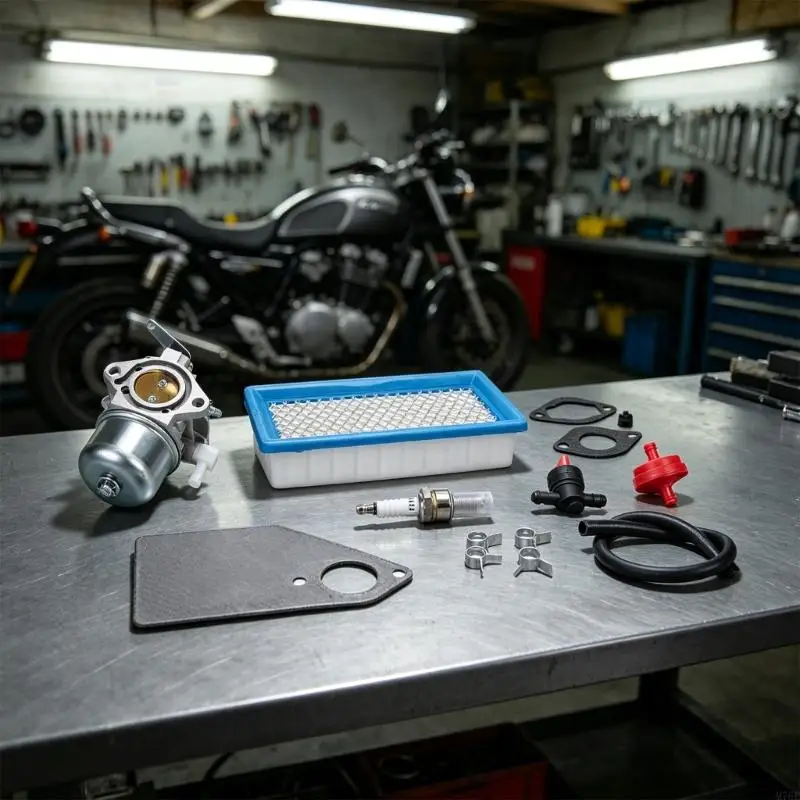 M76E Tune-Up-Vergaser-Kit für 5000GB500 mit Hauptbaugruppe, Schlauch, Luftfilter und Hardware-Teilen für die Wartung – Detail 10