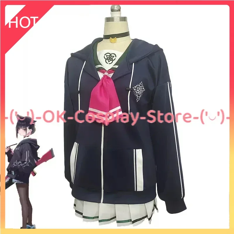 Kazusa Cosplay Costume Game Blue Archive Cosplay Dress JK Suit Hooded Coat Shirt Skirts Halloween Party Uniforms Custom Made