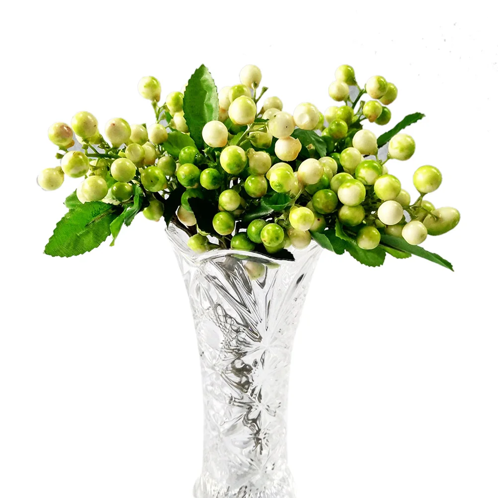 

Simulation Berries White Artificial Lifelike Fruit For Christmas Party Home Kitchen Decor Display Cabinet Glass Jar