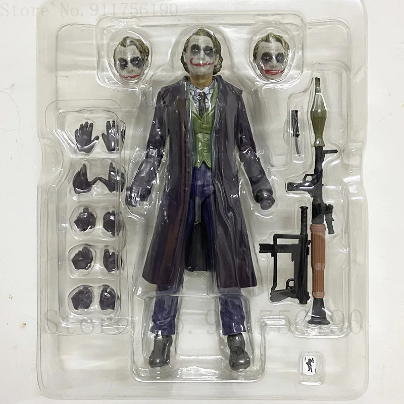 SHF Joker Action Figure The Dark Knight Toys 15cm High Quality Clown Joker Model Doll Collectible Ornament Gifts for Kid Friend