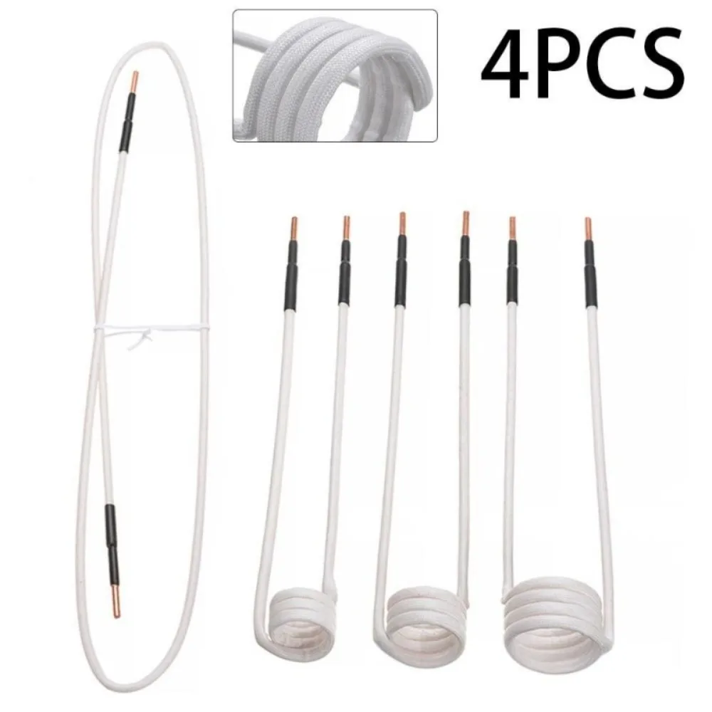 4Pcs Induction Bolt Heater Coil Kit Flameless Magnetic Heating Element Automotive Repair Tool