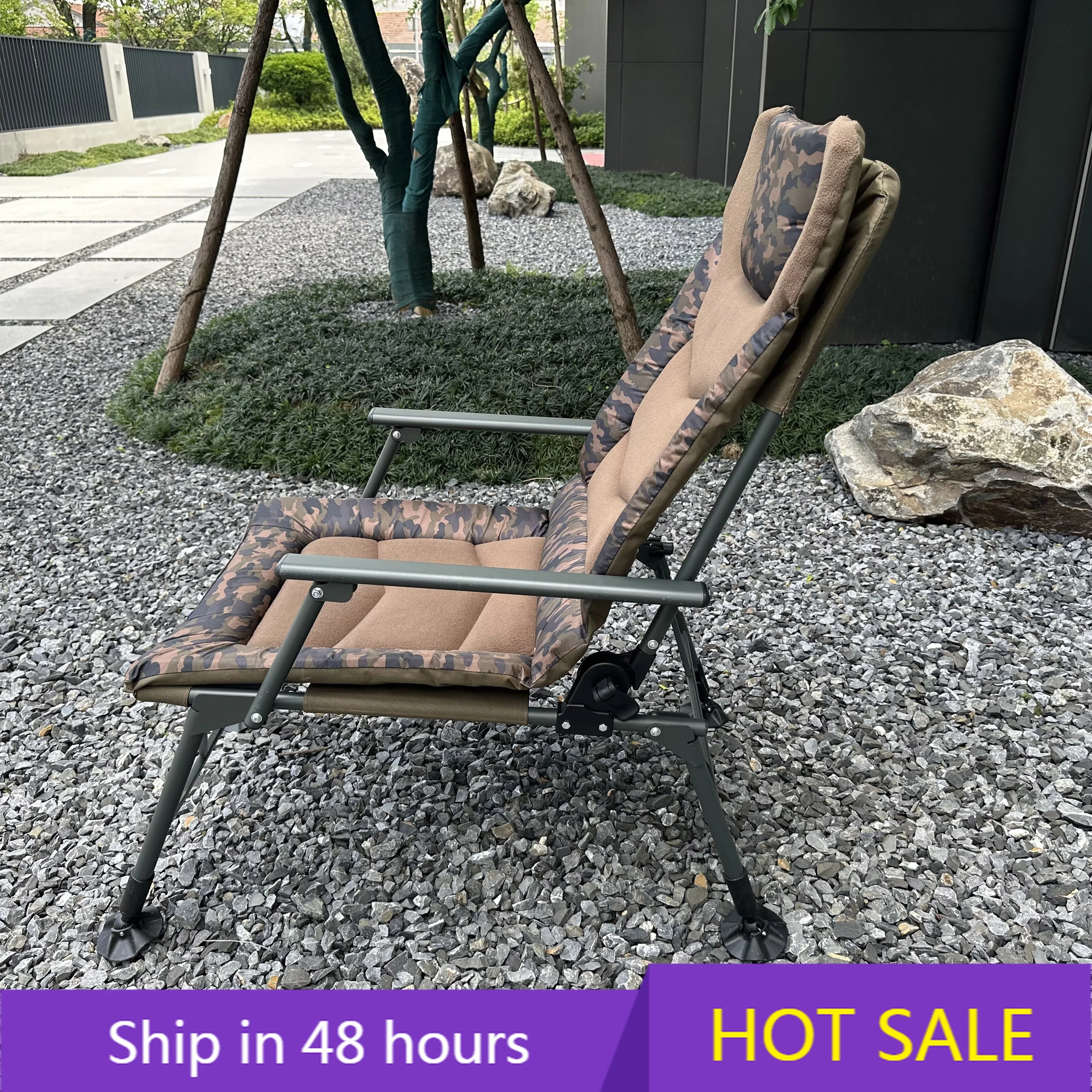 

YTYIN Light Weight Travel Hiking Fishing Chair Collapsable Fishing Chairs Outdoor Carp Fishing Chair Portable Backres