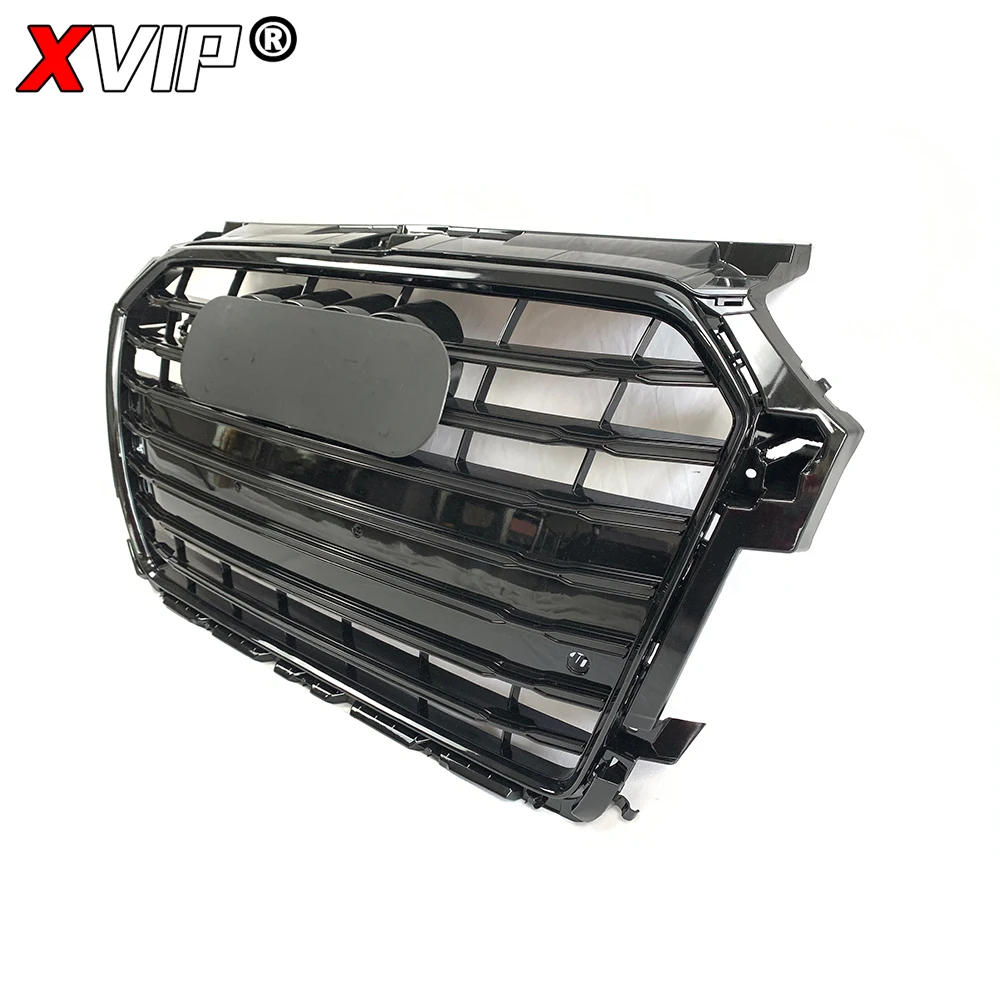 XVIP S1 Style Trim Grill Long Strip per Audi A1/S1 8XA 2016-2018 Chrome FrGlossy Black griglia paraurti anteriore in ABS di alta qualità