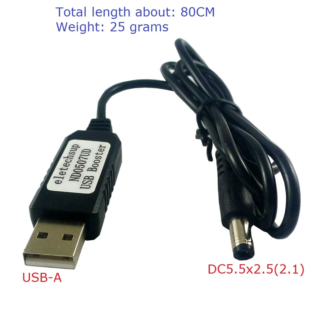 USB 9V/12V Voltage Boost Cable DC-DC Step-up Conerter For Arduino UNO MEGA2560 Wifi Router Mobile Power