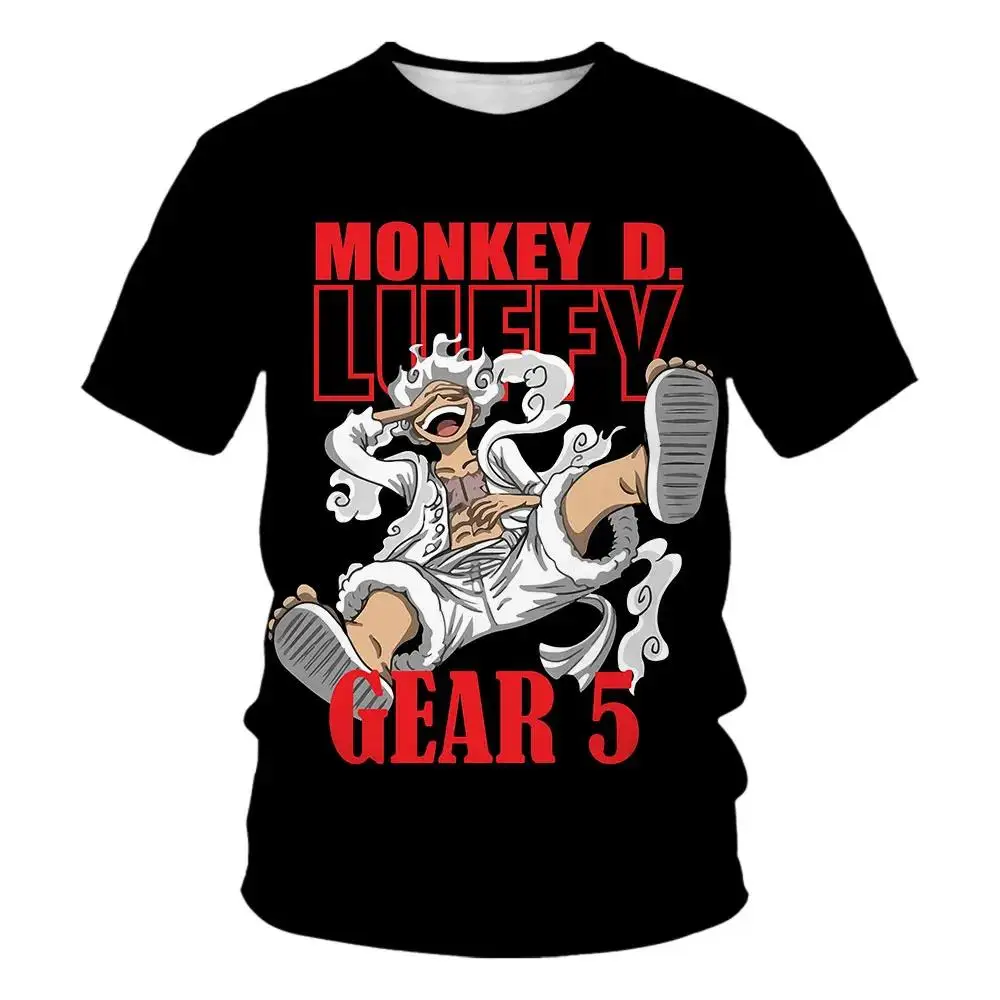 

One Piece 2025 New Men Japan Anime 3D Printed Cosplay T-shirt Women's And Children's Street T-shirts Oversized Short Sleeve Tops