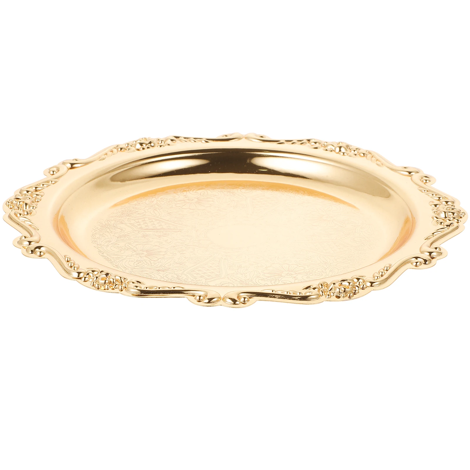 

Sturdy Iron Dessert Plate for Cookies Candy Treats Elegant Serveware Entertaining Home Dinner Serveware for Entertaining