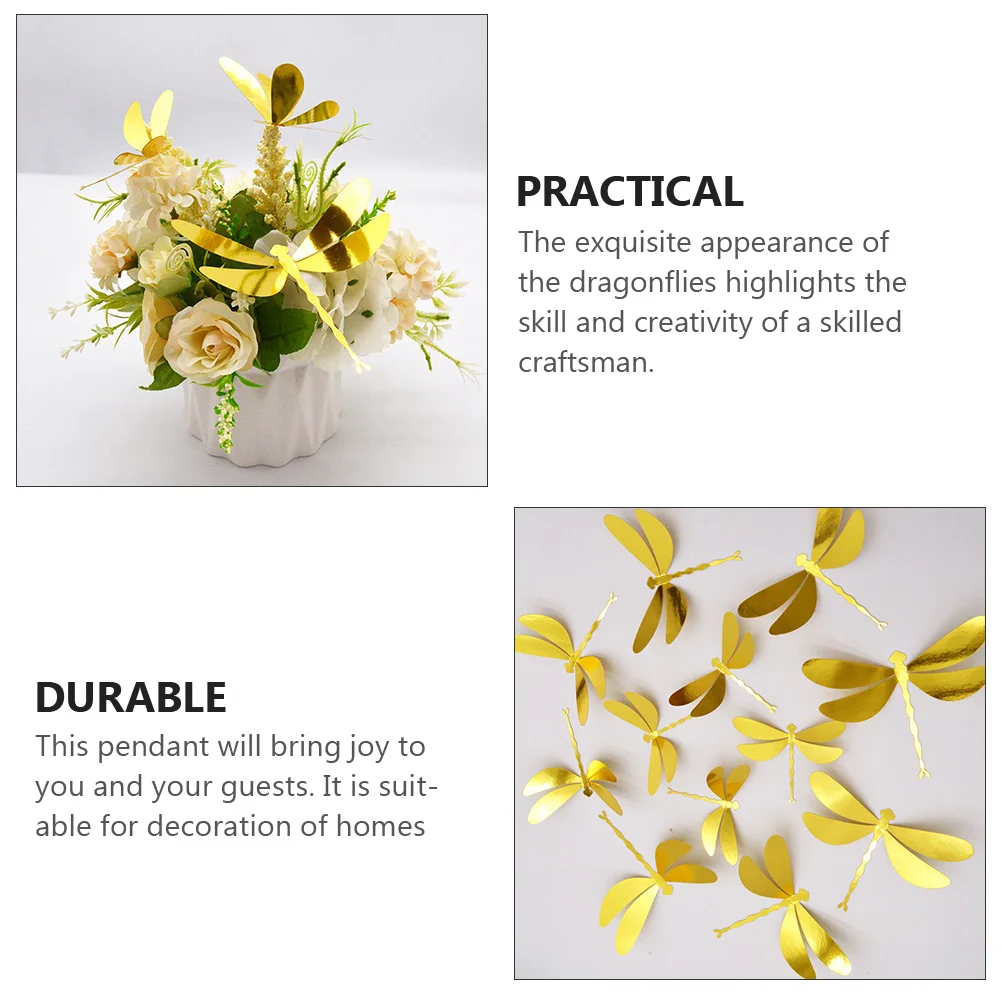 

36Pcs High-Grade Material Dragonfly Wall Decor Exquisite Design Bright Colors Spring Feel Home Adornment Dragonfly Wall Decor