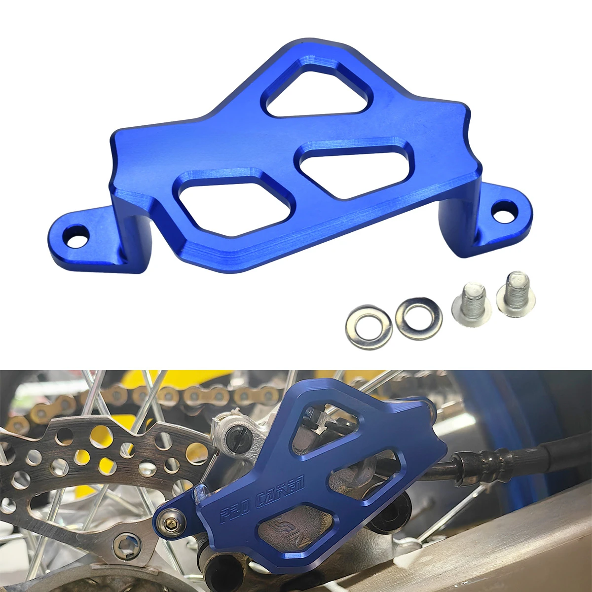 

NEW 2024 CNC Rear Brake Caliper Guard Protector Cover For Yamaha YZ125 YZ250 YZ125X YZ250X YZ250F YZ450F YZ250FX YZ450F MONSTER