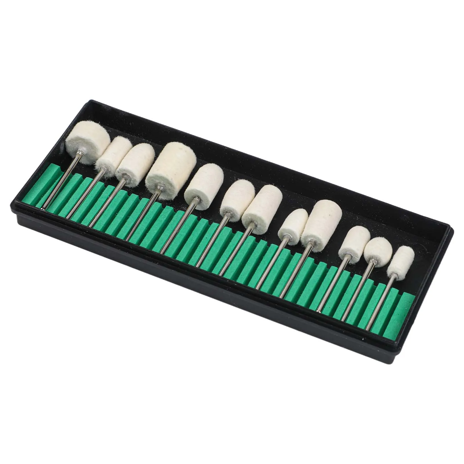 

High Quality Wool Felt Grinding Head Rotary Tool Parts Polishing Tool Woodworking 12 Pcs 2.35mm Shank Abrasive Tools Accessories