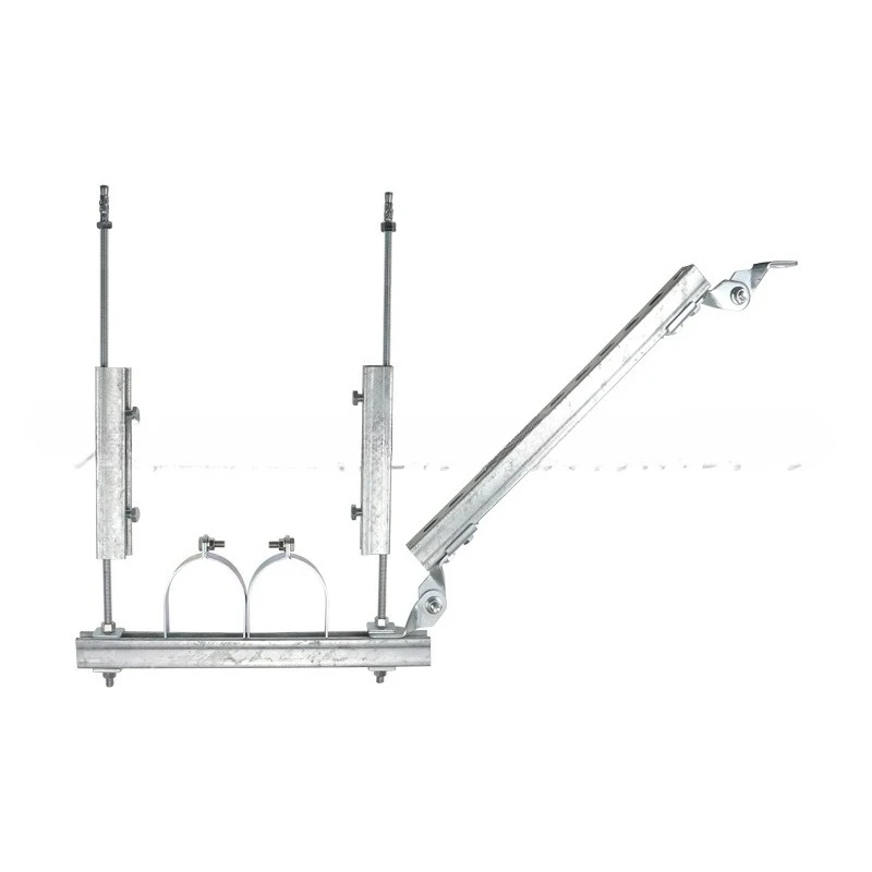 Seismic support and hanger, galvanized C-shaped steel, HVAC duct, smoke exhaust pipe, fire pipe bracket